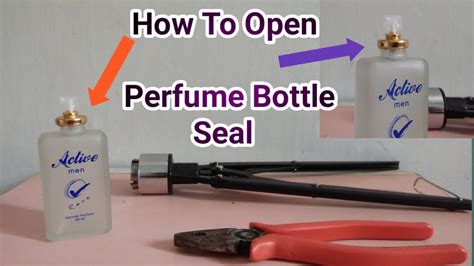 how to open perfume bottles.